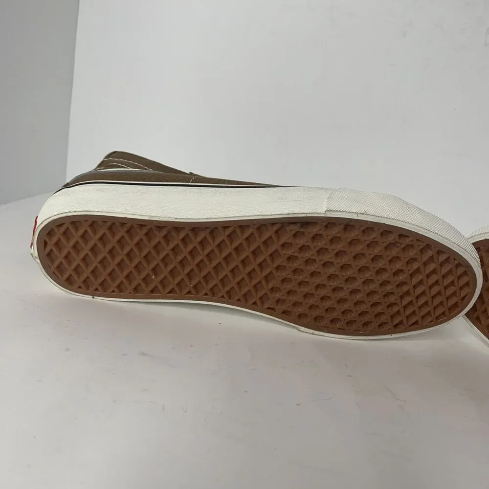 Vans Brown Canvas SK8-HI 138 Decon SF Sneakers - Unisex Shoe M-9‎ W-10.5
